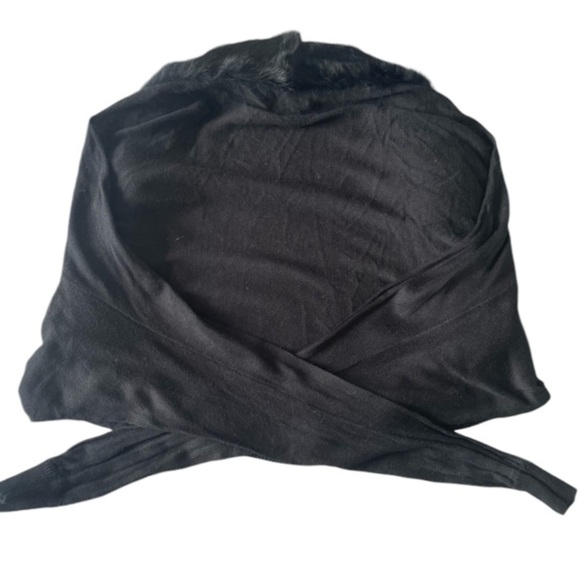 STEPHANIE BEARE Women's Silk Blend Faux-Fur-Collar Cardigan - Picture 2 of 4